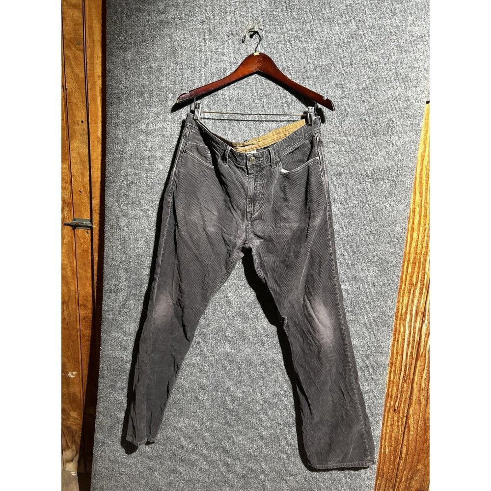 Banana Republic Corduroy Pants Mens 34x30 Gray Straight Fit 5 Pocket Casual